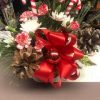 holiday floral basket